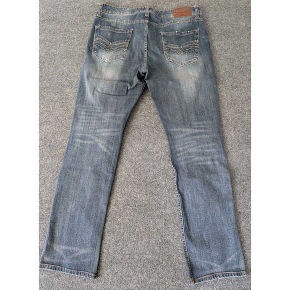 Seven 7 Jeans Straight Fit Mens Size 34x34 Blue Distressed - Picture 5 of 5